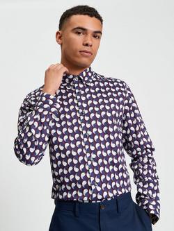 Ben Sherman Cotton Paisley Geometric Print Shirt, Multi, Multi