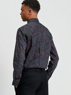 Ben Sherman Paisley Print Cotton Shirt, Multi - view 2, Multi