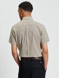 Ben Sherman Cotton Regular Fit Retro Geometric Print Shirt, Mustard