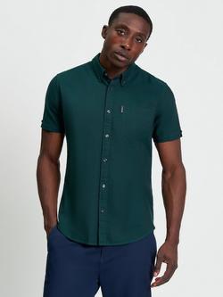 Ben Sherman Cotton Regular Fit Oxford Shirt, Dark Green, Dark Green