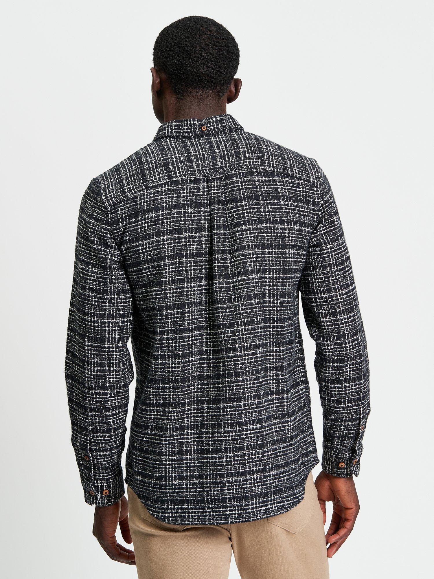 Product image 2 of 5, which shows Ben Sherman Twisted Yarn Shirt, Black, S