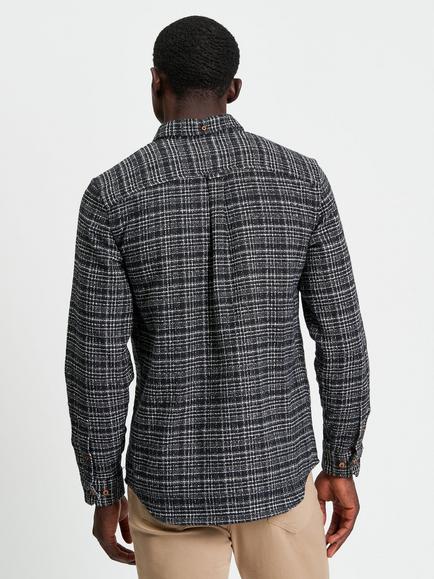 Ben Sherman Twisted Yarn Shirt, Black - view 2, Black