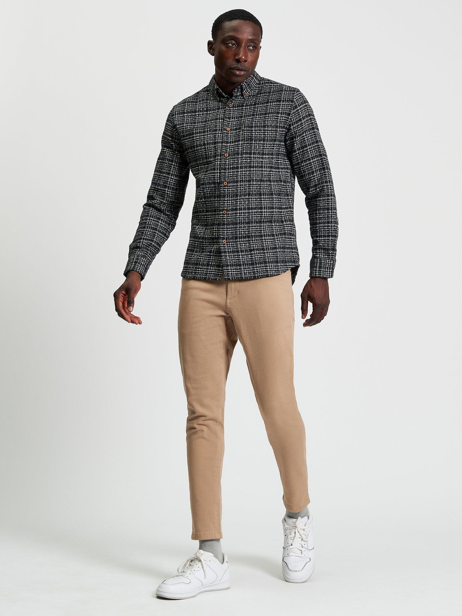 Product image 3 of 5, which shows Ben Sherman Twisted Yarn Shirt, Black, S