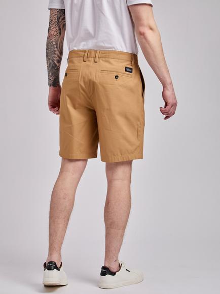 Ben Sherman Cotton Ripstop Regular Chino Shorts - view 2, Light Brown