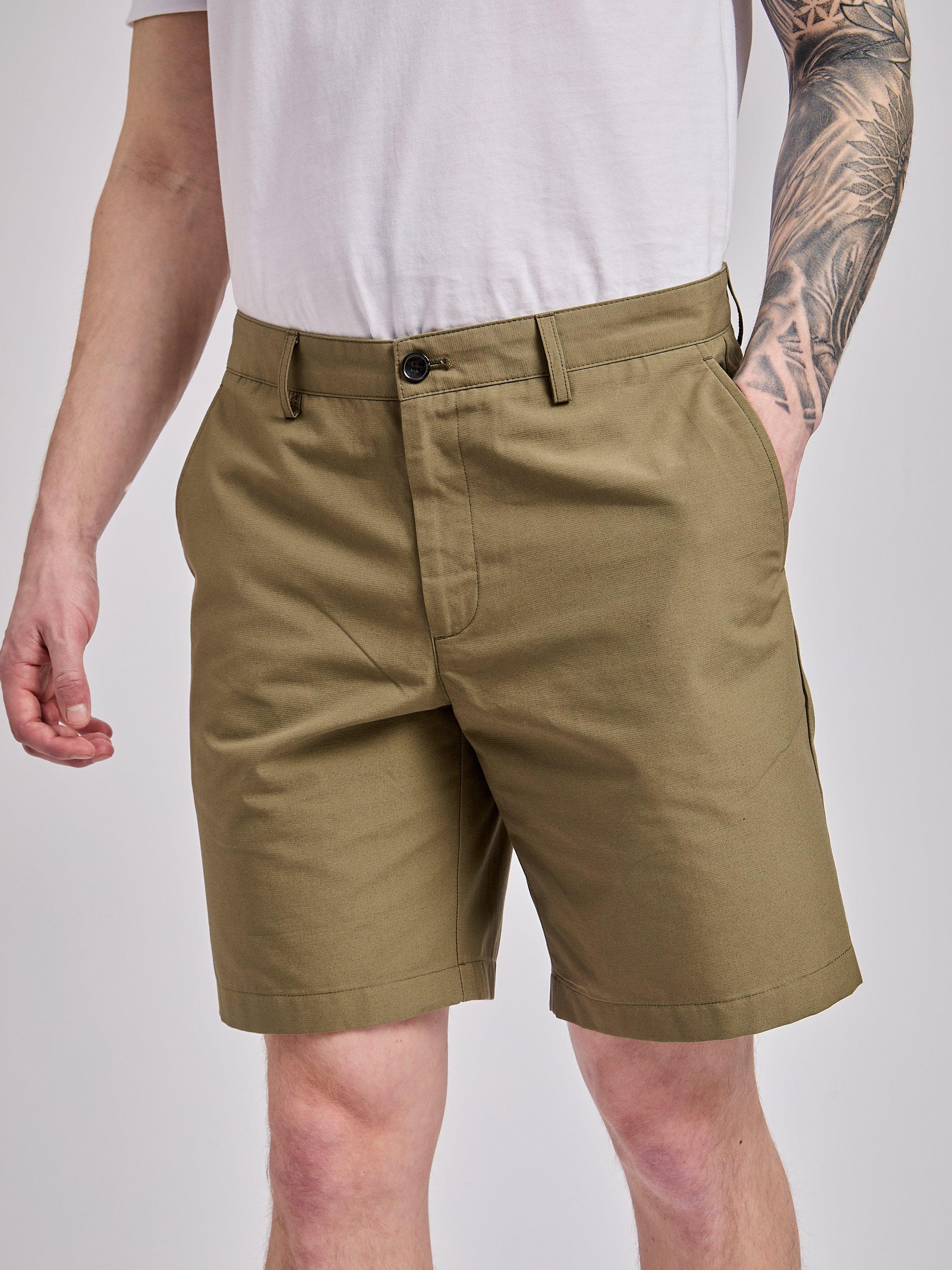 Product image 3 of 4, which shows Ben Sherman Cotton Regular Chino Shorts, Olive, 30