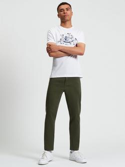 Ben Sherman Cotton Blend Twill Trousers, Khaki, Khaki