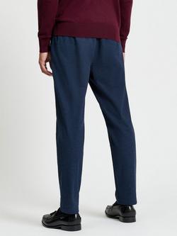 Ben Sherman Cotton Blend Puppytooth Trousers, Marine - view 2, Marine