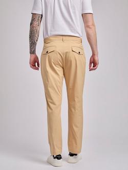 Ben Sherman Cotton Slim Fit Chino Trousers - view 2, Sand