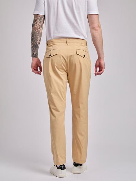 Ben Sherman Cotton Slim Fit Chino Trousers, Sand - view 2, Sand