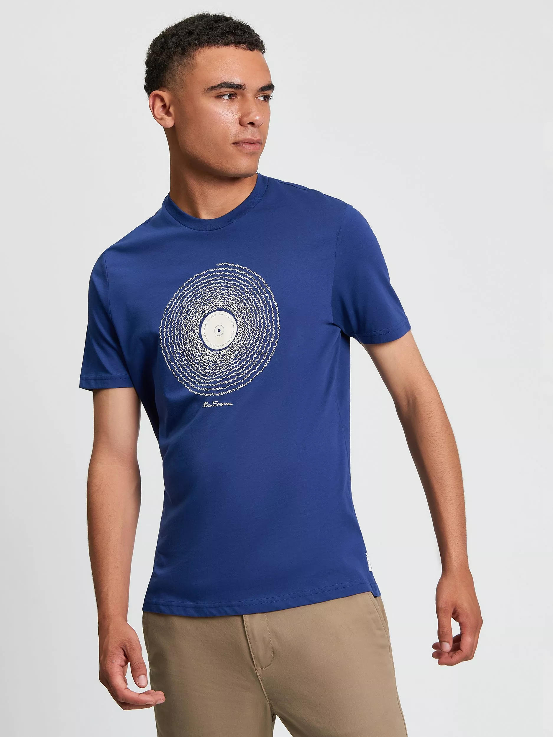 Unisex 3D Printed Graphic T-Shirt - Casual Short Sleeve Tee, Blue Pattern, XX-Large