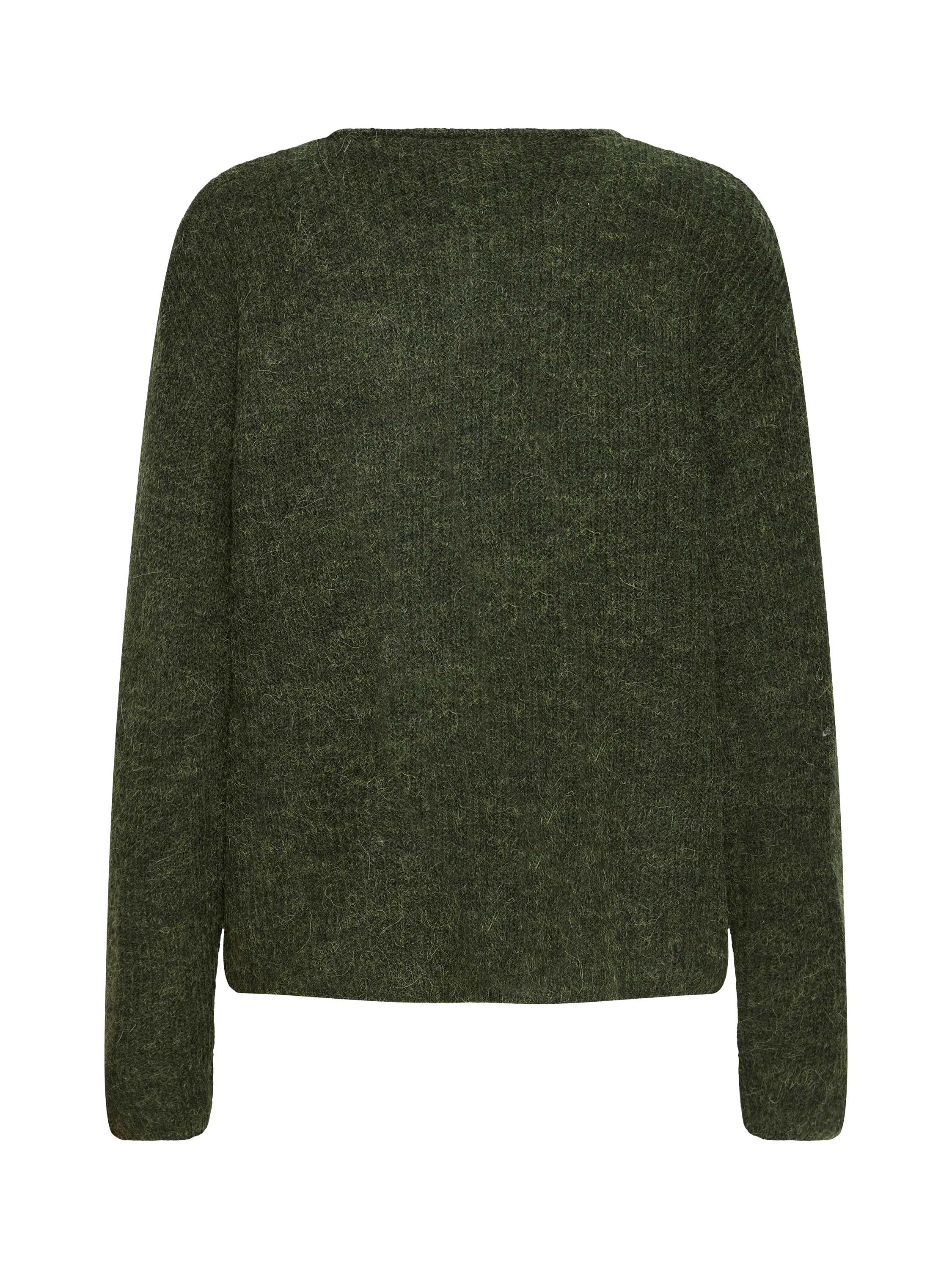 Product image 2 of 3, which shows ICHI Kamara Fine Knit Cardigan, Rifle Green, XS