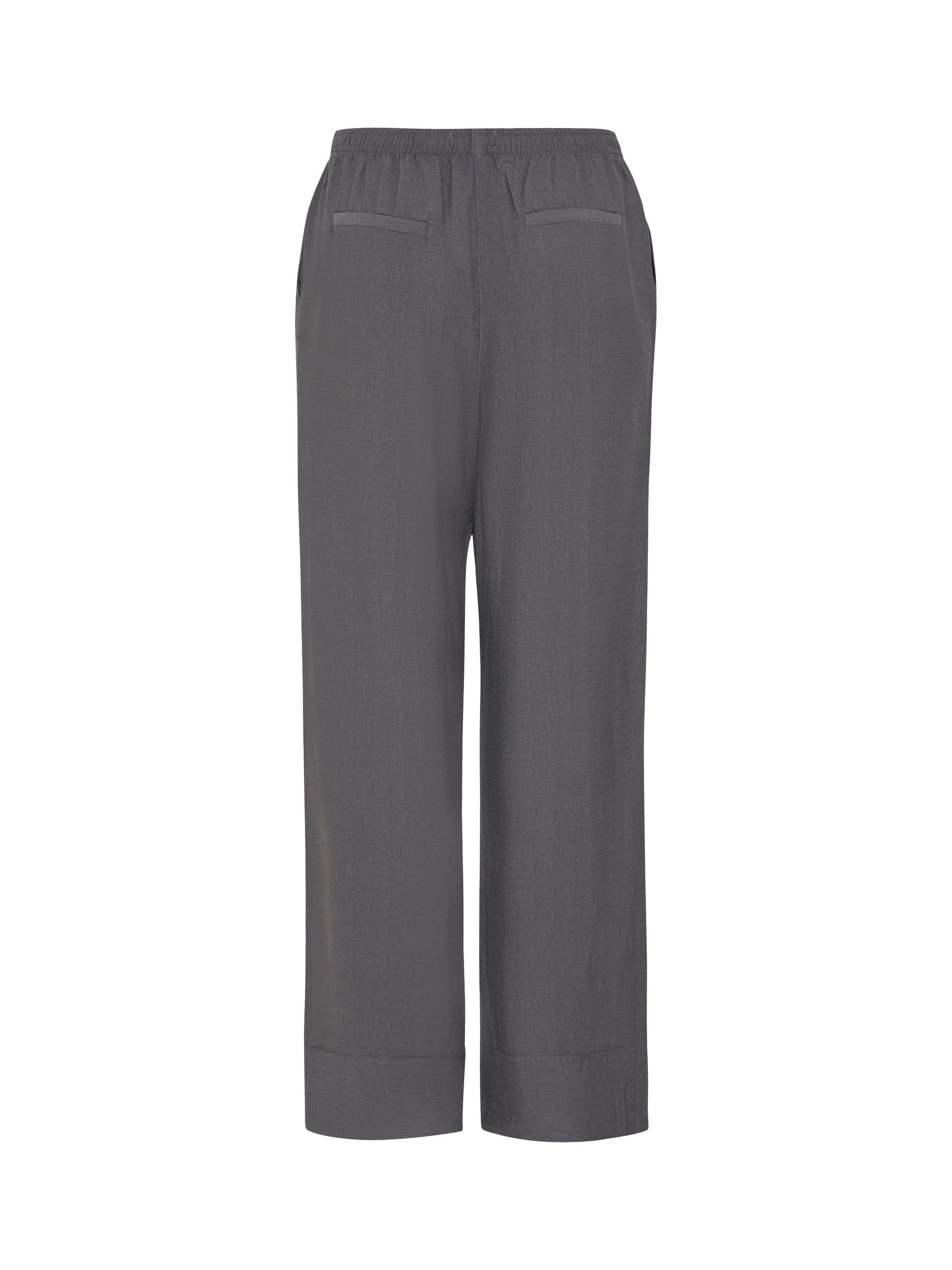 Product image 6 of 7, which shows ICHI Fazima Tailored Trousers, Gray Pinstripe, 8