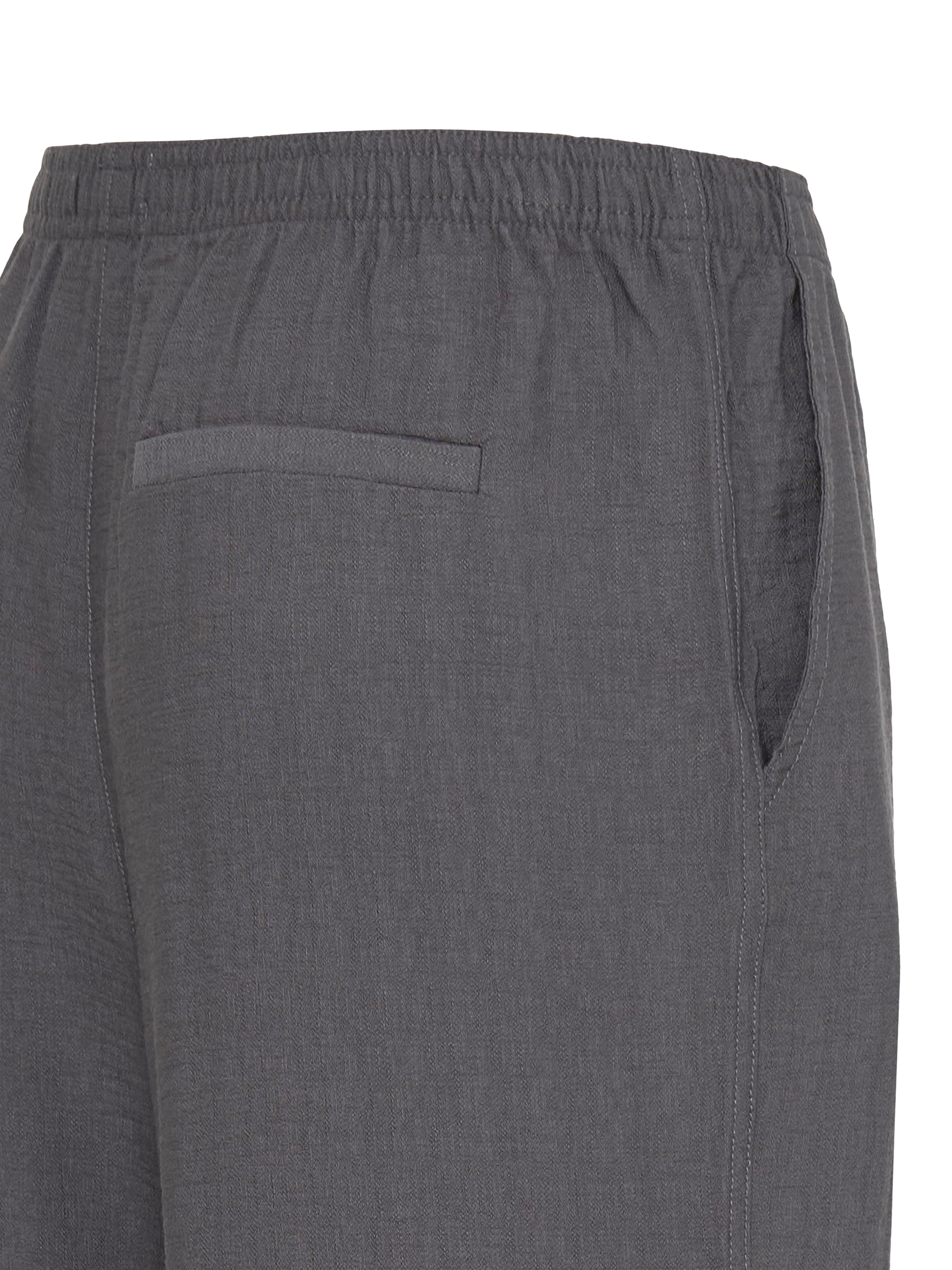 Product image 7 of 7, which shows ICHI Fazima Tailored Trousers, Gray Pinstripe, 8