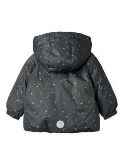 WHEAT Baby Morgen Winter Puffer Jacket, Black Sea - view 2, Black Sea