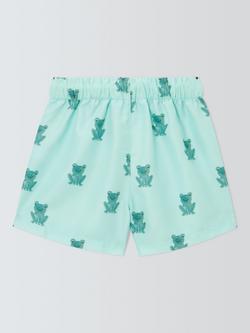 John Lewis Baby Frog Swim Shorts, Green - view 2, Green