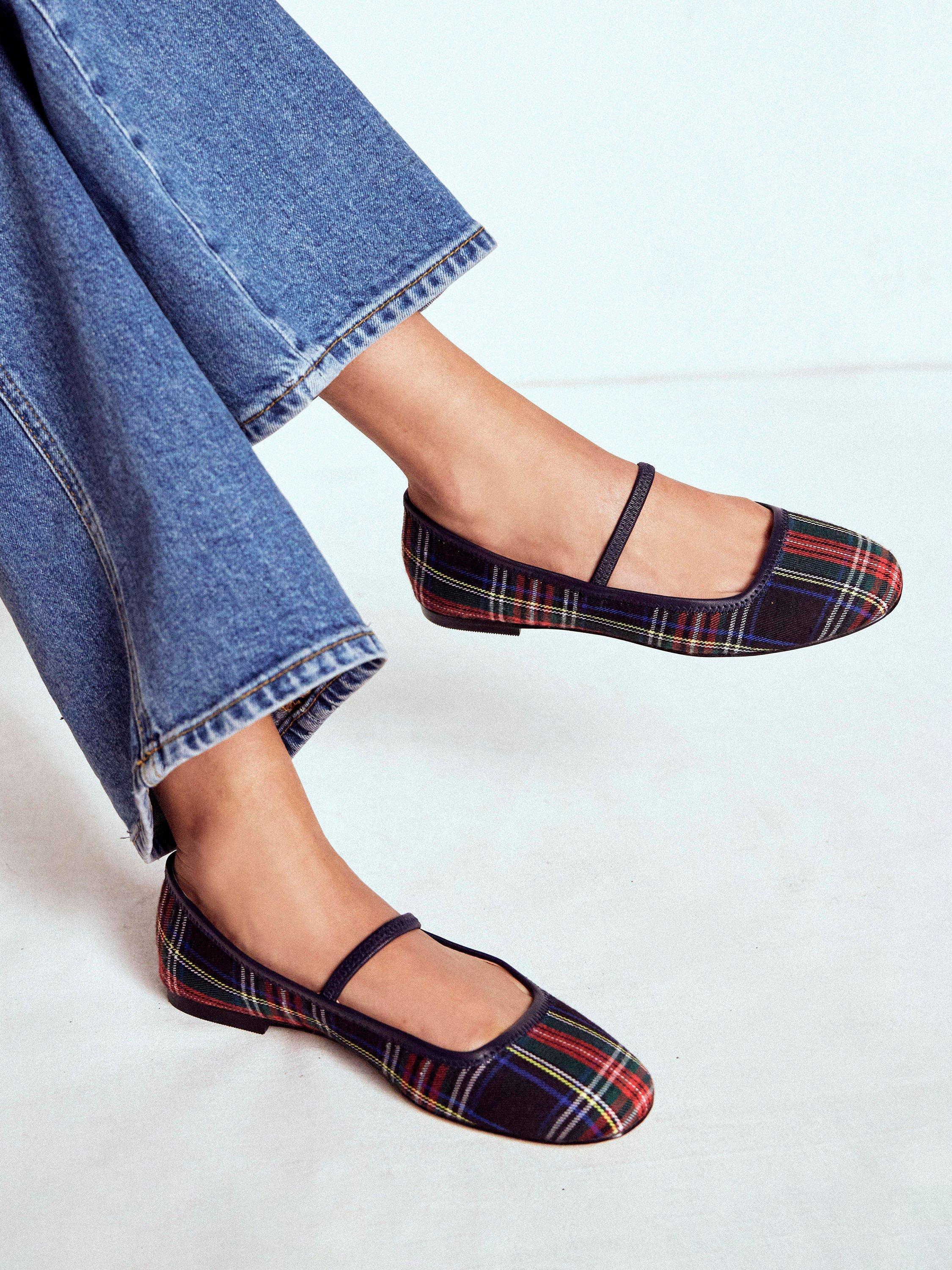 Product image 2 of 5, which shows Boden Thea Mary Jane Ballerina Pumps, Multi, 7