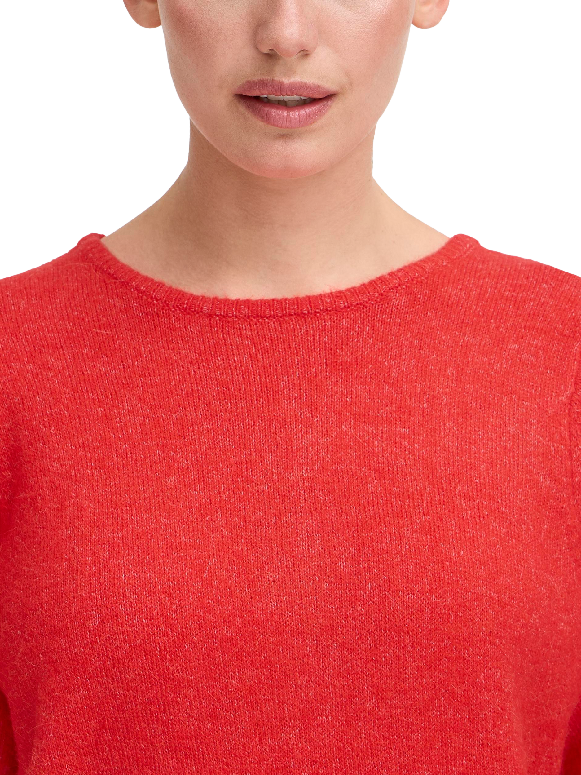 Product image 4 of 7, which shows ICHI Kamara Short Sleeve Jumper, Fiery Red, XS