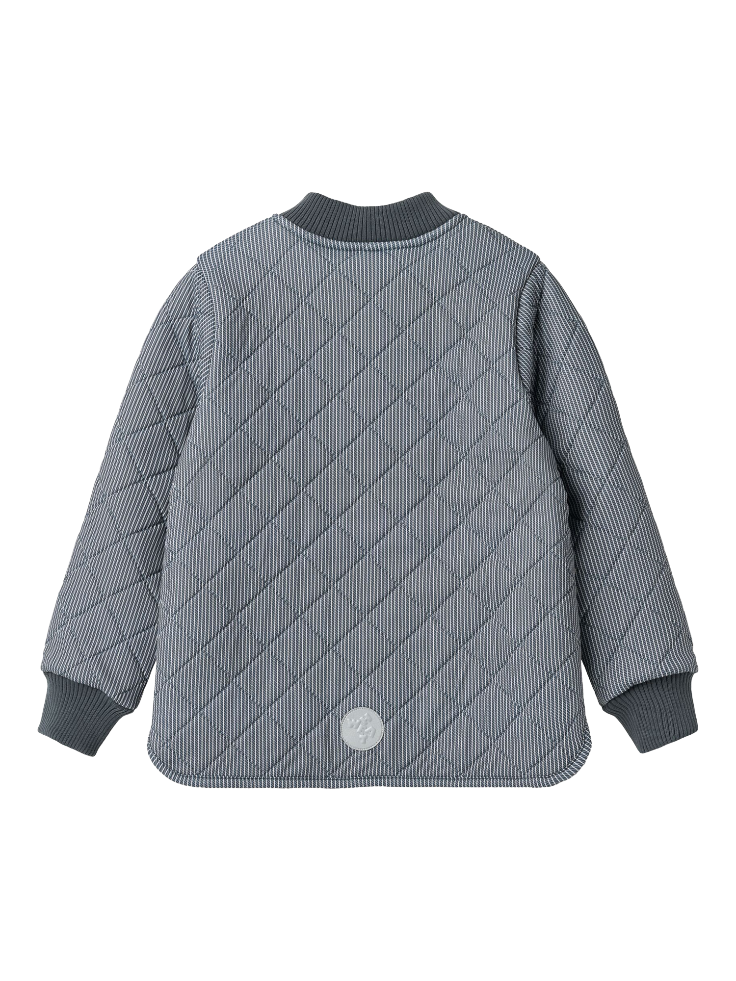 Product image 3 of 6, which shows WHEAT Kids' Stripe Quilted Thermo Jacket, Ink/Multi, 4 years