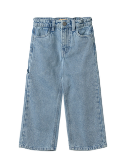 WHEAT Kids' Relaxed Denim Trousers, Light Blue, Light Blue