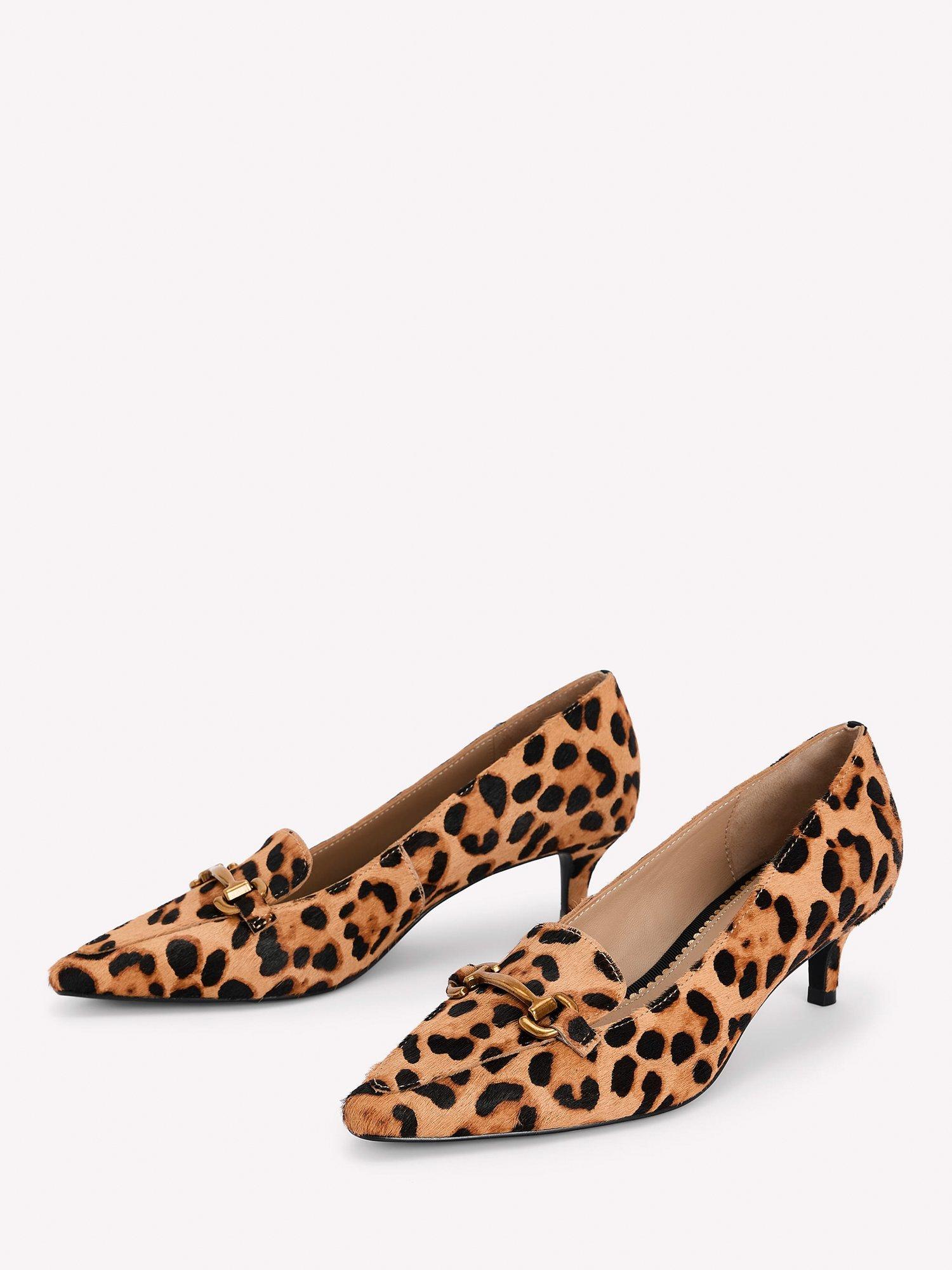 Product image 2 of 5, which shows Boden Iris Suede Kitten Heel Loafers, Brown/Multi, 8