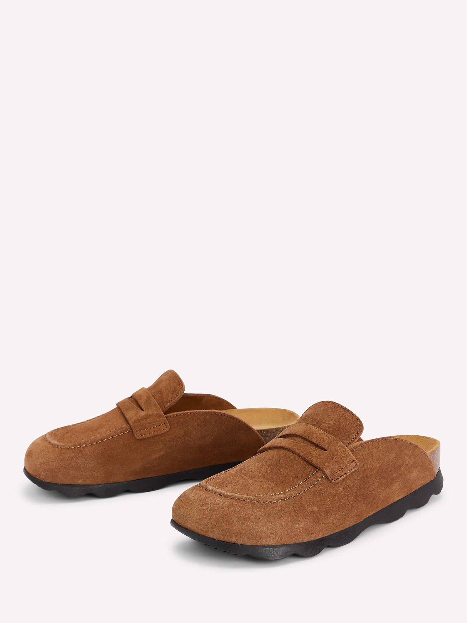Product image 2 of 5, which shows Boden Suede Mule Clogs, Raw Umber, 6