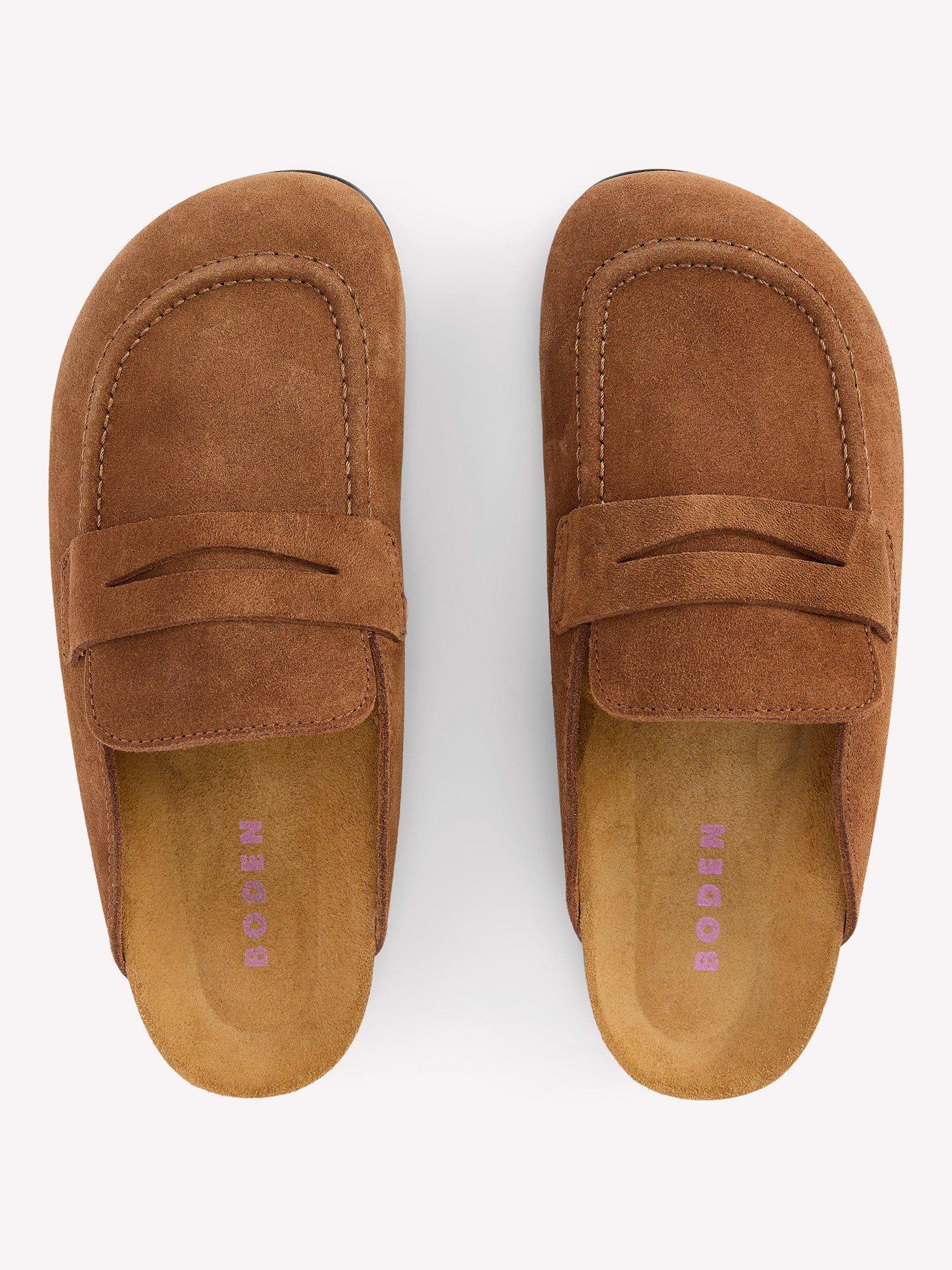 Product image 4 of 5, which shows Boden Suede Mule Clogs, Raw Umber, 6