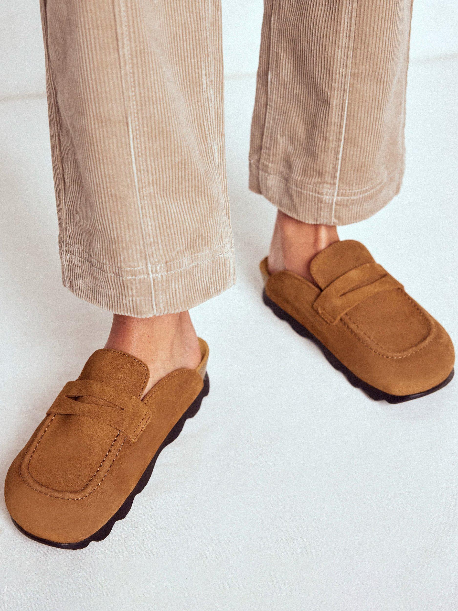 Product image 5 of 5, which shows Boden Suede Mule Clogs, Raw Umber, 6