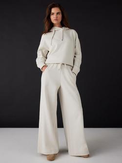 Mint Velvet Long Sleeve Hooded Sweatshirt - view 2, White