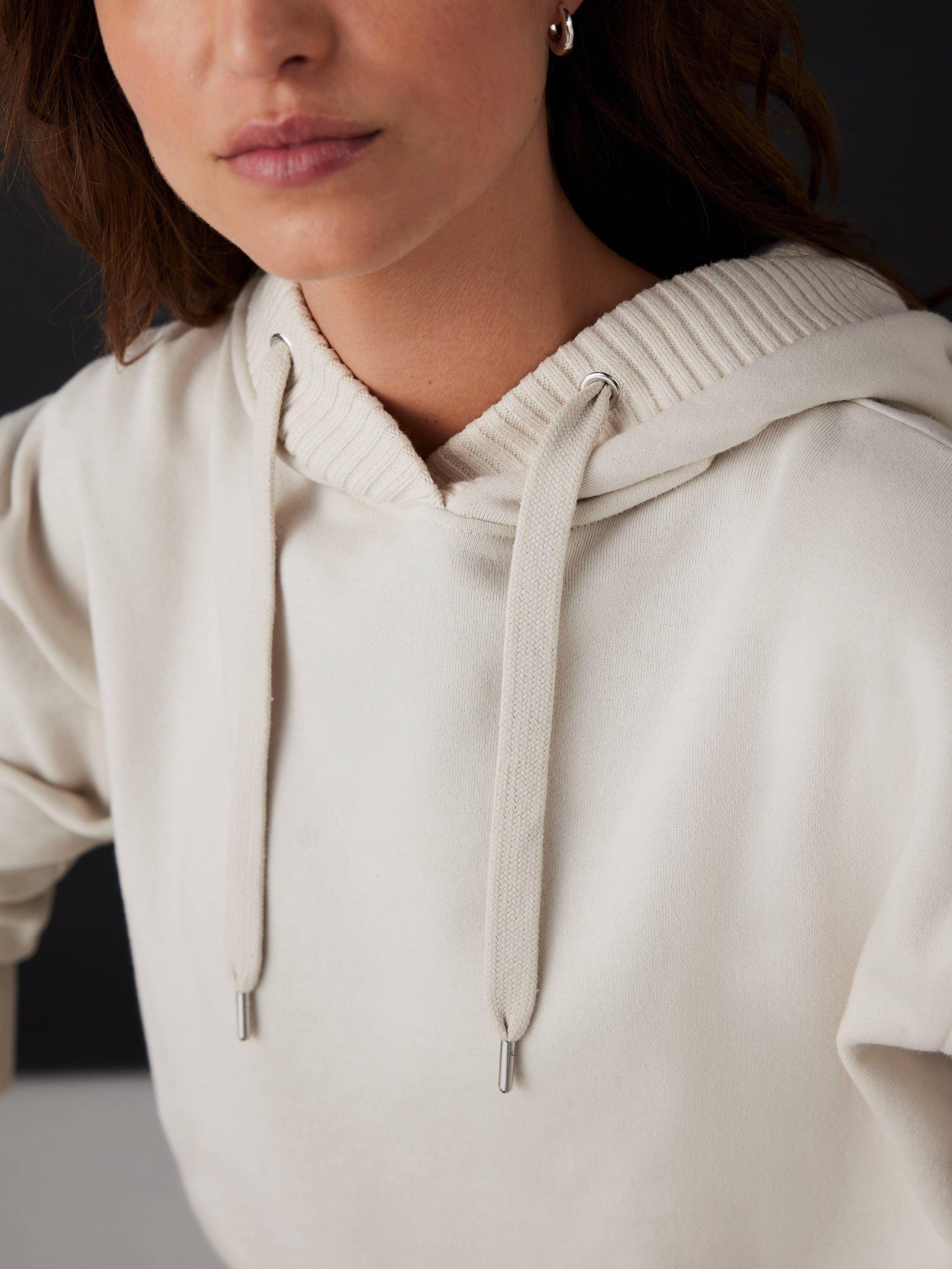 Product image 5 of 7, which shows Mint Velvet Long Sleeve Hooded Sweatshirt, White, XL