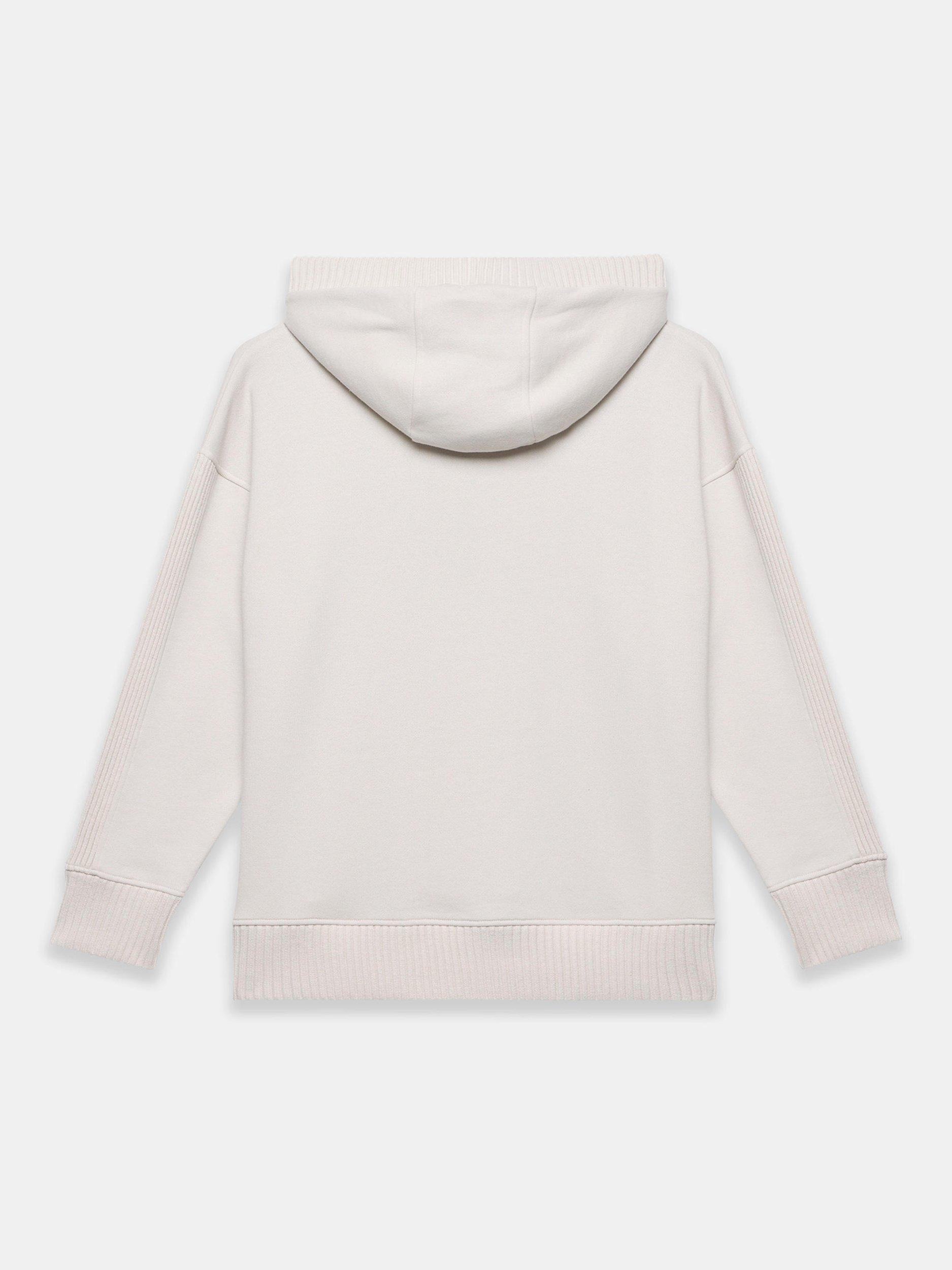 Product image 7 of 7, which shows Mint Velvet Long Sleeve Hooded Sweatshirt, White, XL