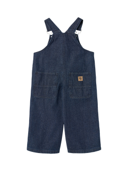 WHEAT Kids Marley Organic Cotton Dungarees - view 2, Dark Blue