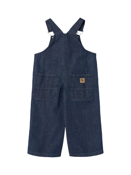WHEAT Kids Marley Organic Cotton Dungarees - view 2, Dark Blue