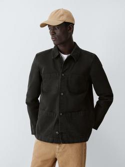 John Lewis Canvas Chore Jacket, Black