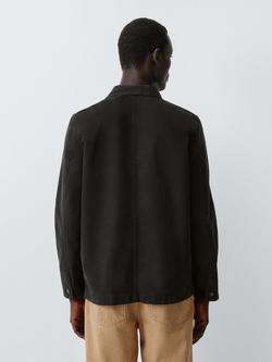 John Lewis Canvas Chore Jacket - view 2, Black