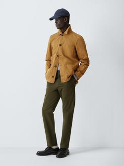 John Lewis Canvas Chore Jacket - view 2, Dull Gold