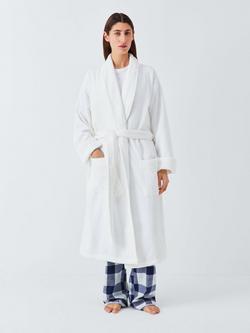 John Lewis Unisex Egyptian Cotton Bath Robe, White