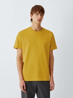 John Lewis Supima Cotton Regular Fit Crew Neck T-Shirt, Honey