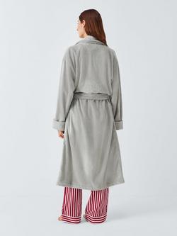 John Lewis Unisex Egyptian Cotton Bath Robe - view 2, Dove Grey