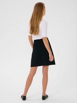KAFFE Merle Button Mini Skirt - view 2, Deep Black