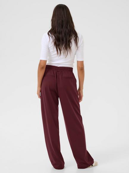 KAFFE Jenny Tie Waist Joggers, Windsor Wine - view 2, Windsor Wine
