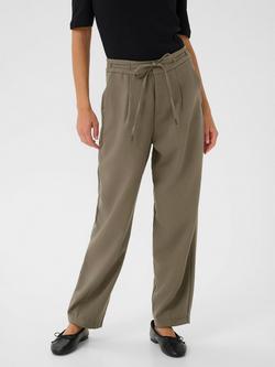 KAFFE Merle Belted Trousers, Morel