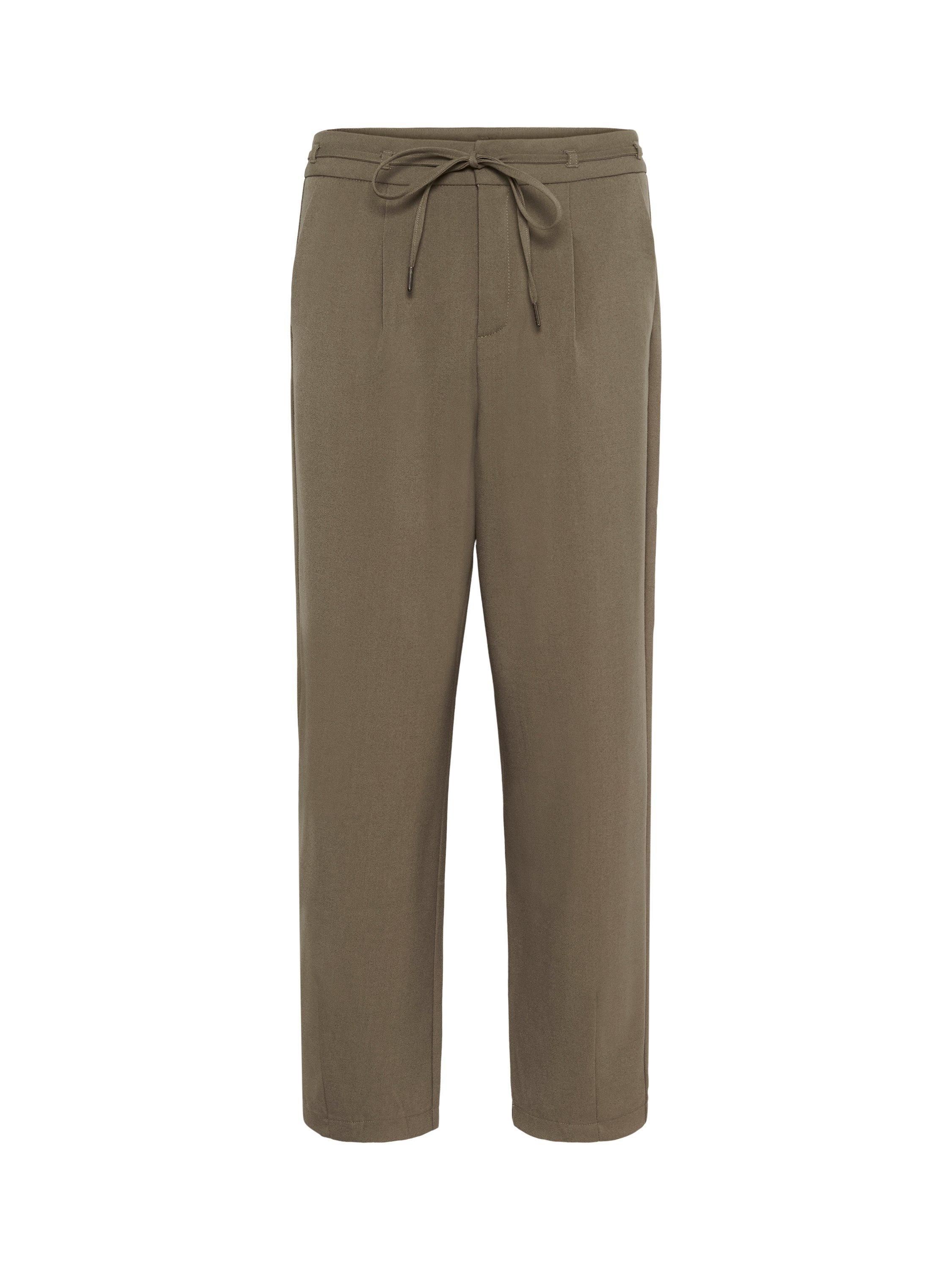 Product image 5 of 6, which shows KAFFE Merle Belted Trousers, Morel, 8