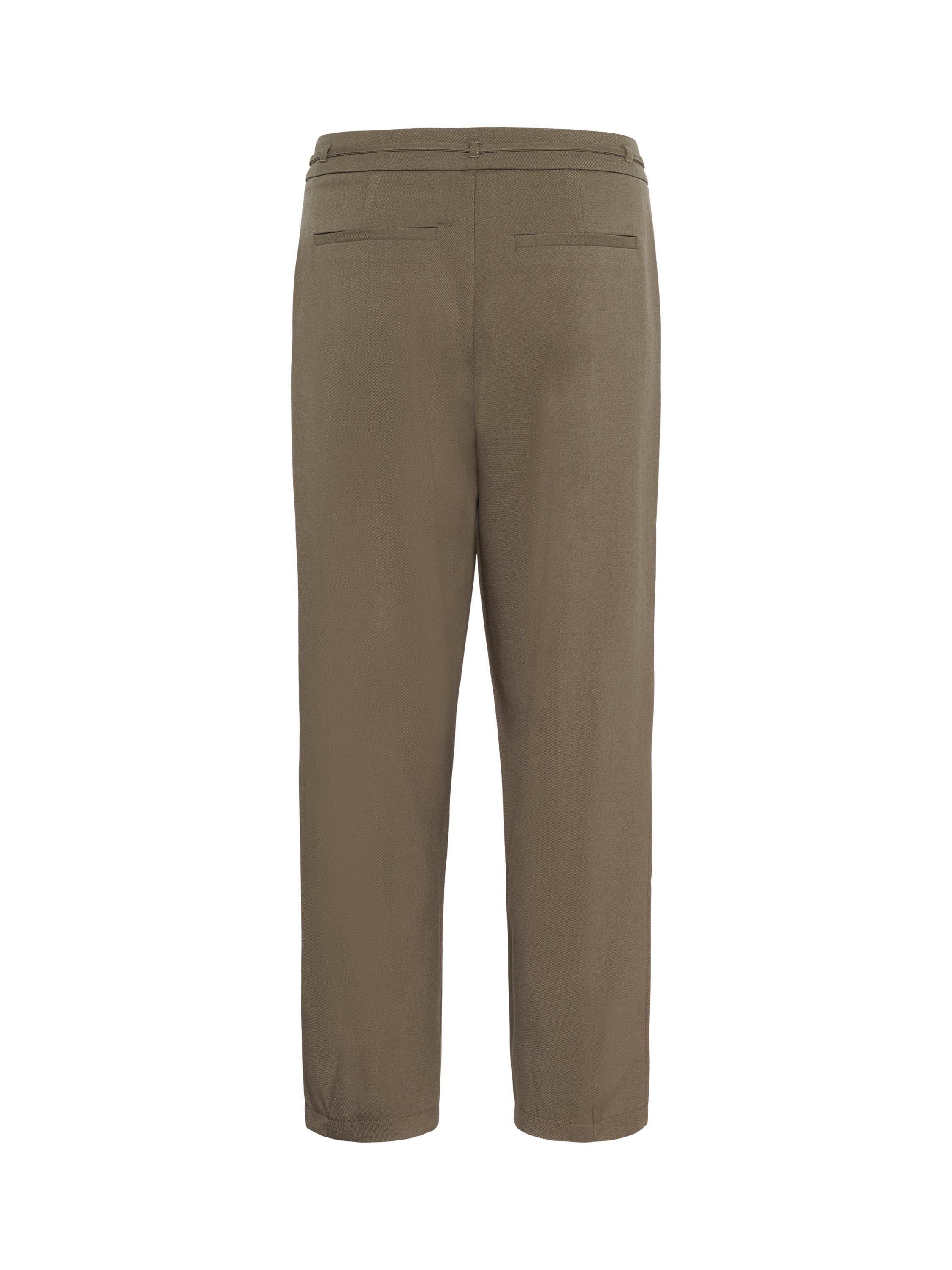 Product image 6 of 6, which shows KAFFE Merle Belted Trousers, Morel, 8