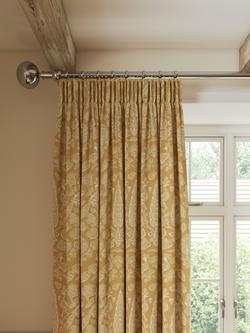 John Lewis x Sanderson Tamizart Pair Lined Pencil Pleat Curtains, Ochre, Ochre