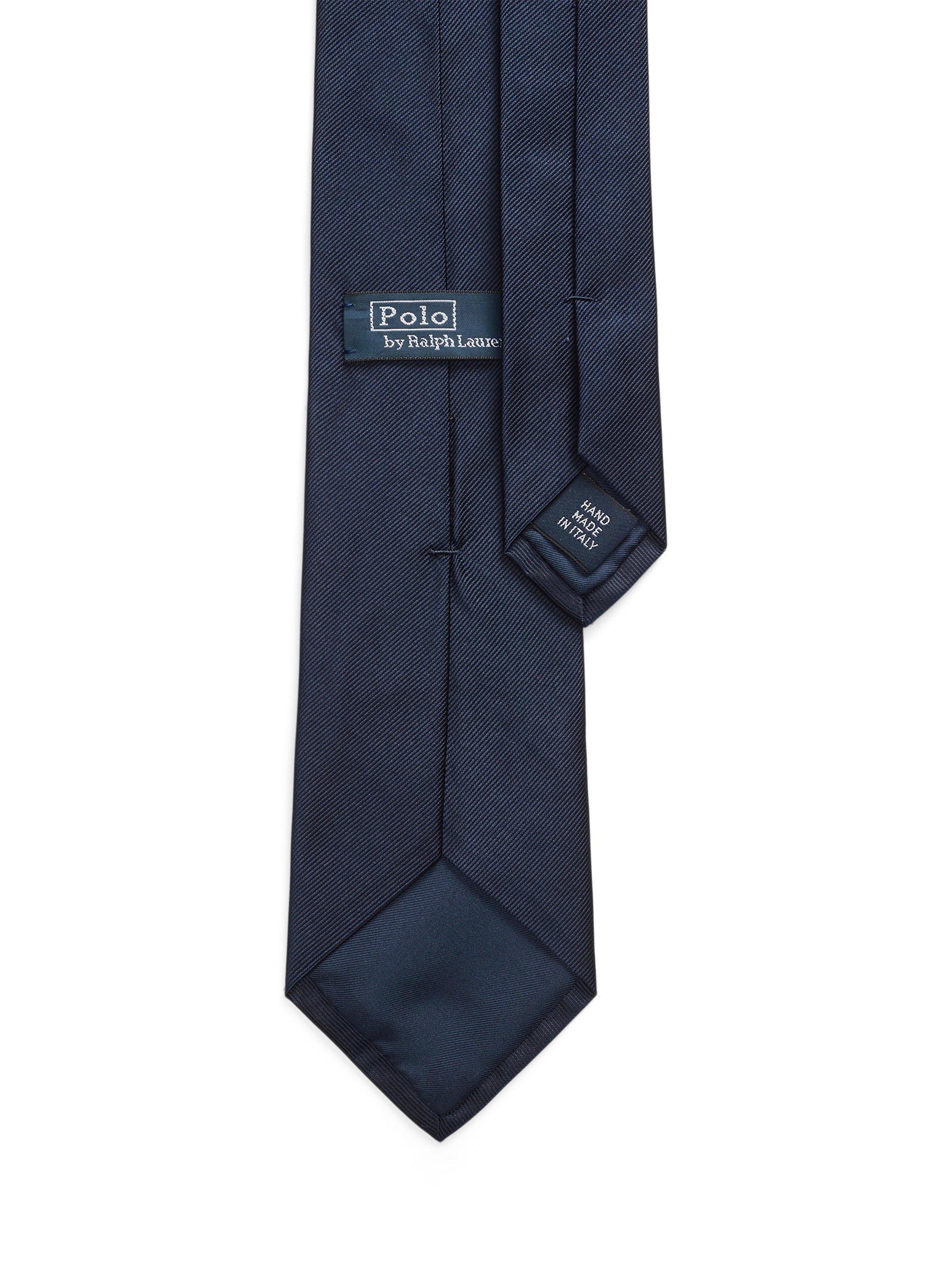 Product image 2 of 3, which shows Ralph Lauren Silk Tie, Navy, One Size