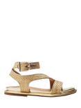 Moda in Pelle Nolanna Leather Strappy Sandals, Natural/Gold