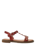 Moda in Pelle Noell Embellished Strappy Sandals, Tan