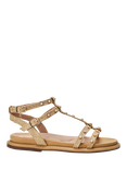 Moda in Pelle Leytona Embellished Gladiator Sandals, Natural