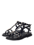 Moda in Pelle Leytona Embellished Gladiator Sandals, Black