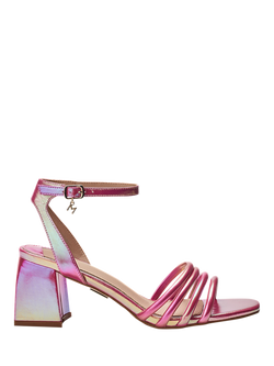 Moda in Pelle Maybel Block Heel Strappy Sandals, Pink, Pink